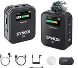 Black wireless lavalier mic receiver unit with display and tuning buttons