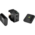 Portable 5600mAh battery bank with output ports, black housing