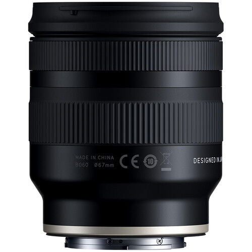 11-20mm F/2.8 ultrawide zoom lens for Sony E, rear view with metal mount edge