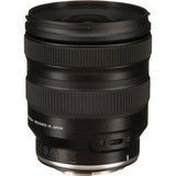 Tamron 20-40mm f/2.8 lens rear side, black with port openings and label