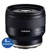 35mm f/2.8 lens for Sony E, black ribbed barrel with front glass