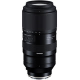 Black Tamron telephoto zoom lens with ribbed grip and zoom/focus controls