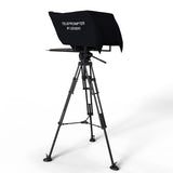 Teleprompter cu trepied, panou textil negru „TELEPROMPTER BY LEEVENTI”