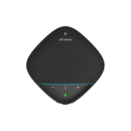 SONO speakerphone top view with mute mic icon and volume controls