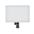LED bicolor light panel with soft diffuser and black mounting bracket