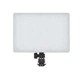 LED bicolor light panel with soft diffuser and black mounting bracket