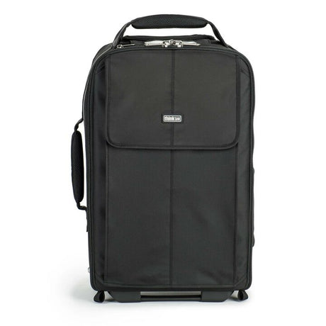 Troller foto carry-on Think Tank negru, față cu buzunar central și etichetă