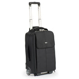 Troller foto carry-on Think Tank negru, vedere laterală cu mâner telescopic