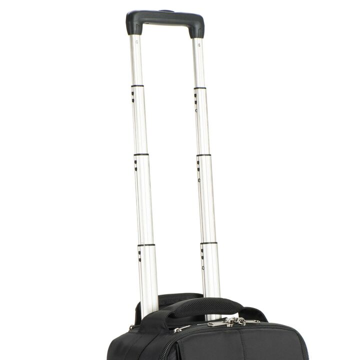Troller foto carry-on Think Tank negru, detaliu mâner telescopic partea superioară