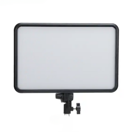 Slim LED bicolor light panel on stand, front face view