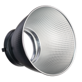 7-inch reflector dish with silver honeycomb grid and black rim