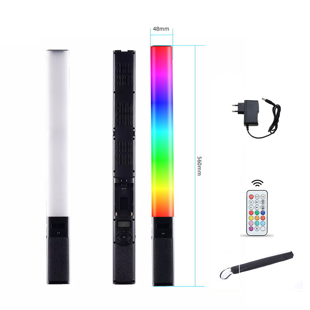 Tolifo ST-20B LED Bagheta Bicolor/RGB 56cm cu alimentator si telecomanda - View 1