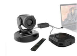 Sistem cameră PTZ Full HD cu telecomandă și cablu, stație de conferință neagră
