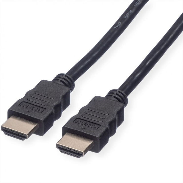 Black HDMI male to HDMI male cable connectors, 8K 60Hz, 5m