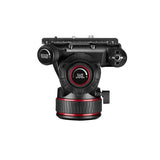 Nitrotech 608 cap fluid video, vedere de sus, negru cu roșu, cadran central și roată