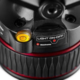 Nitrotech 608 buton LIGHT ON-OFF cu indicator galben, bază neagră cu inel roșu