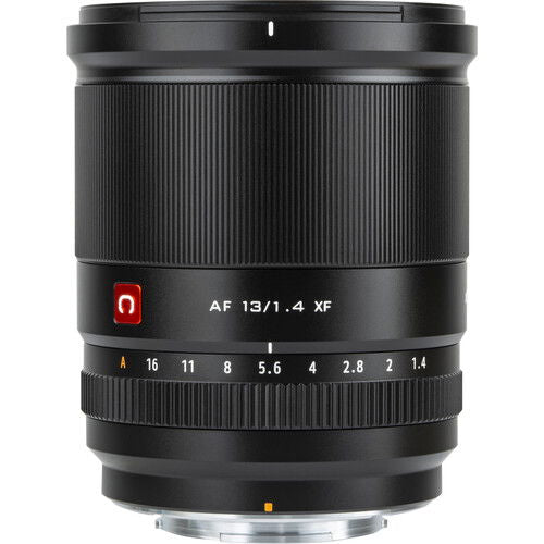 13mm f/1.4 AF lens for Fujifilm X, close-up of lens barrel and scale numbers