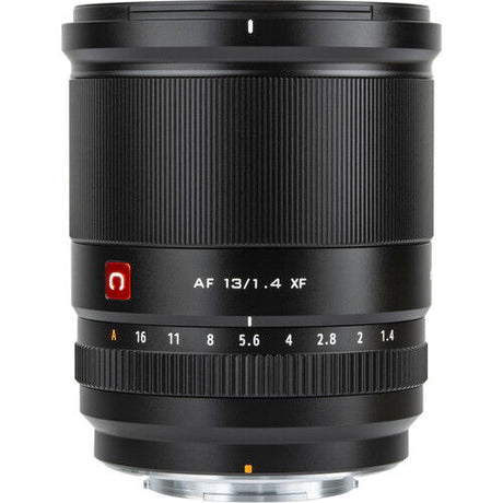 13mm f/1.4 AF lens for Fujifilm X, close-up of lens barrel and scale numbers