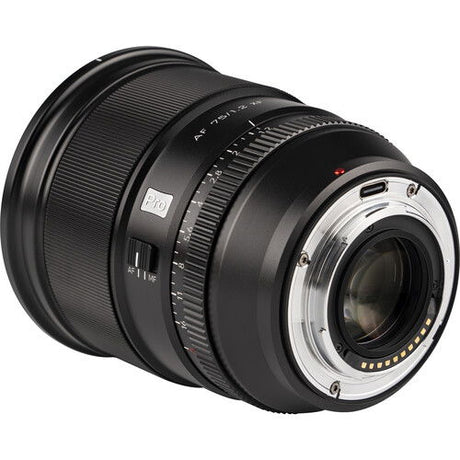 75mm f/1.2 autofocus lens, rear mount with metal contacts and bayonet ring