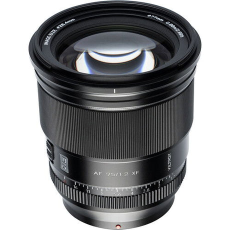 75mm f/1.2 autofocus lens, front glass and knurled grip, for Fuji X