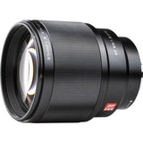 85mm f/1.8 FE II lens for Sony E, close-up of front element and hood