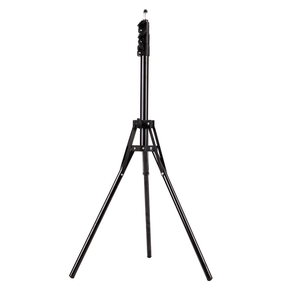 Compact tripod 195cm, black three-leg base and raised column