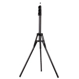 Compact tripod 195cm, black three-leg base and raised column