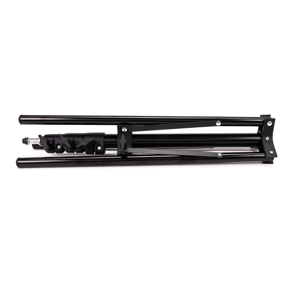 Compact tripod 195cm base rails with locking clamps and mounting bracket