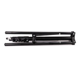 Compact tripod 195cm base rails with locking clamps and mounting bracket