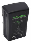Patona V-mount BP-190WS 14.4V battery, black label and status markings