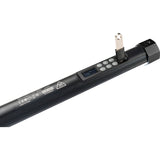Black LED tube light control panel with buttons and display window