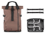 Wandrd PRVKE Photo Bundle 21L rucsac foto, expandabil 25L, laptop 16", Atacama Clay