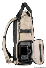 Wandrd PRVKE Photo Bundle 21L rucsac foto, expandabil 25L, laptop 16", Yuma Tan