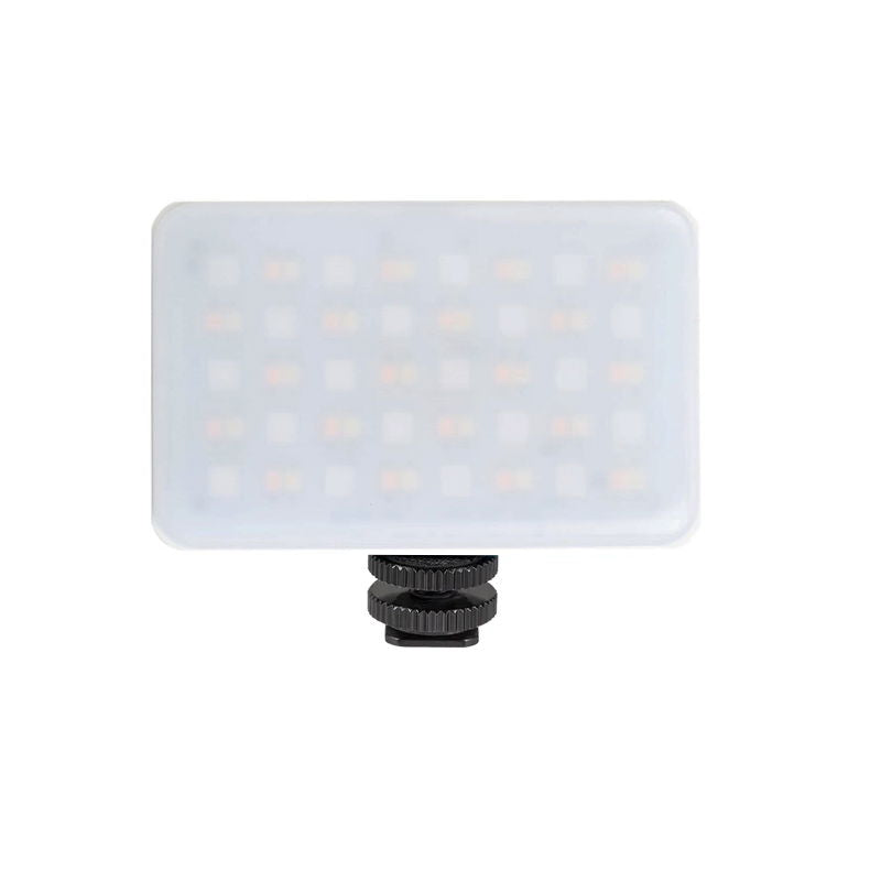 Compact LED RGB light panel with diffuser and mounting knob