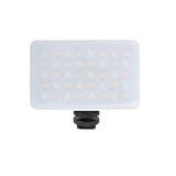 Compact LED RGB light panel with diffuser and mounting knob
