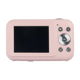 Pink digital camera back with LCD screen and control buttons