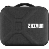 Black padded hard case with top handle and embroidered logo for LED light