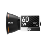 Molus G60 60W LED mini reflector with control panel and vented body, black/white