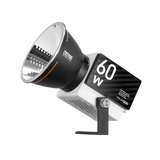 60W Molus G60 LED mini reflector light with stand, black/white housing