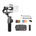 Smooth 5S smartphone gimbal kit: phone clamp, grip, carry bag, cables and accessories
