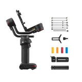 Stabilizator cu LED și microfon integrat, set accesorii și șuruburi